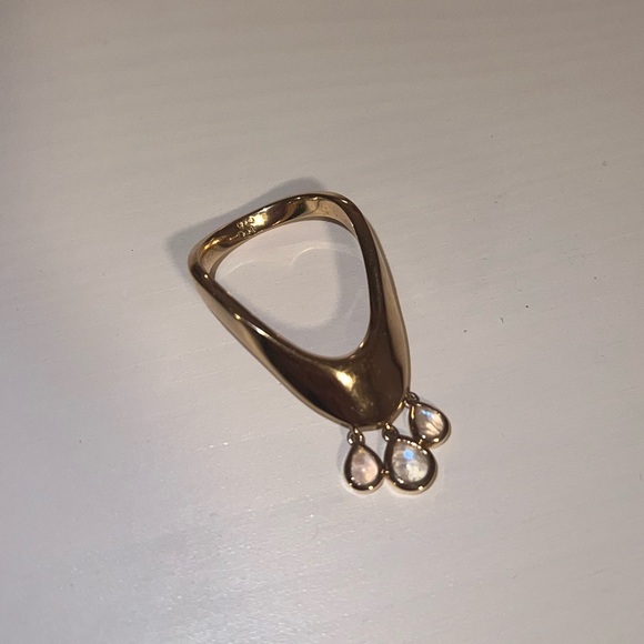 La Fontana Benedicto Ring | Gold-Plated Labradorite | EU 54 / US 7 | Free People - Picture 6 of 6